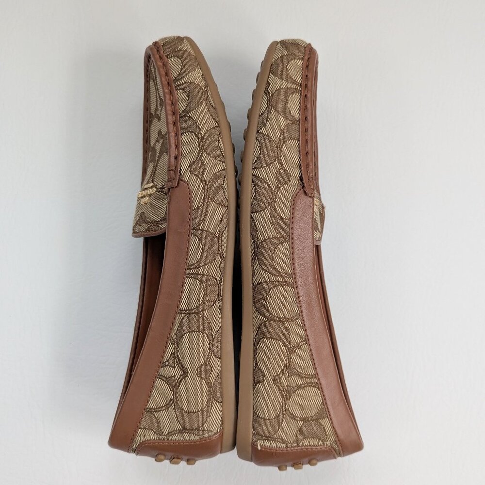 Women's Coach Lock Up Driver Loafers Size 6B Brown - Picture 10 of 10
